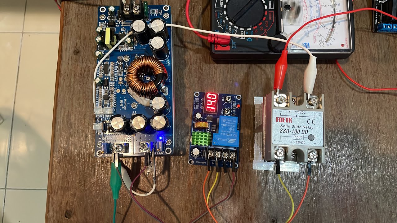 ประยุกต์ใช้ XH-M604 ร่วมกับ Solid State Relay เพื่อควบคุมการชาร์จแบตเตอรี่ @nanatangtang