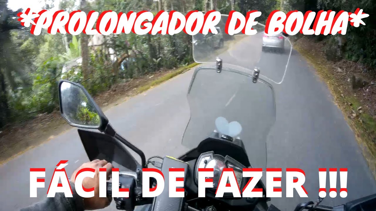 Prolongador de bolha #motorcycle #motovlogger #moto