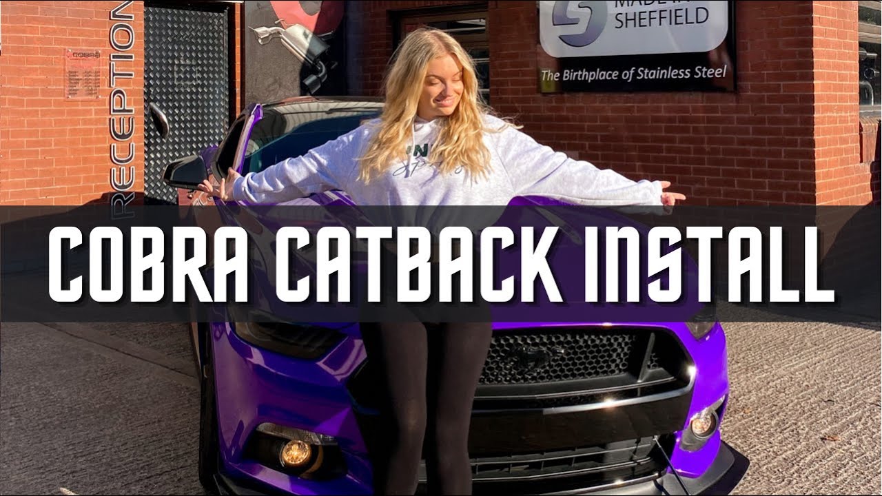 COBRA SPORT CATBACK EXHAUST INSTALL ON MY MUSTANG GT!!