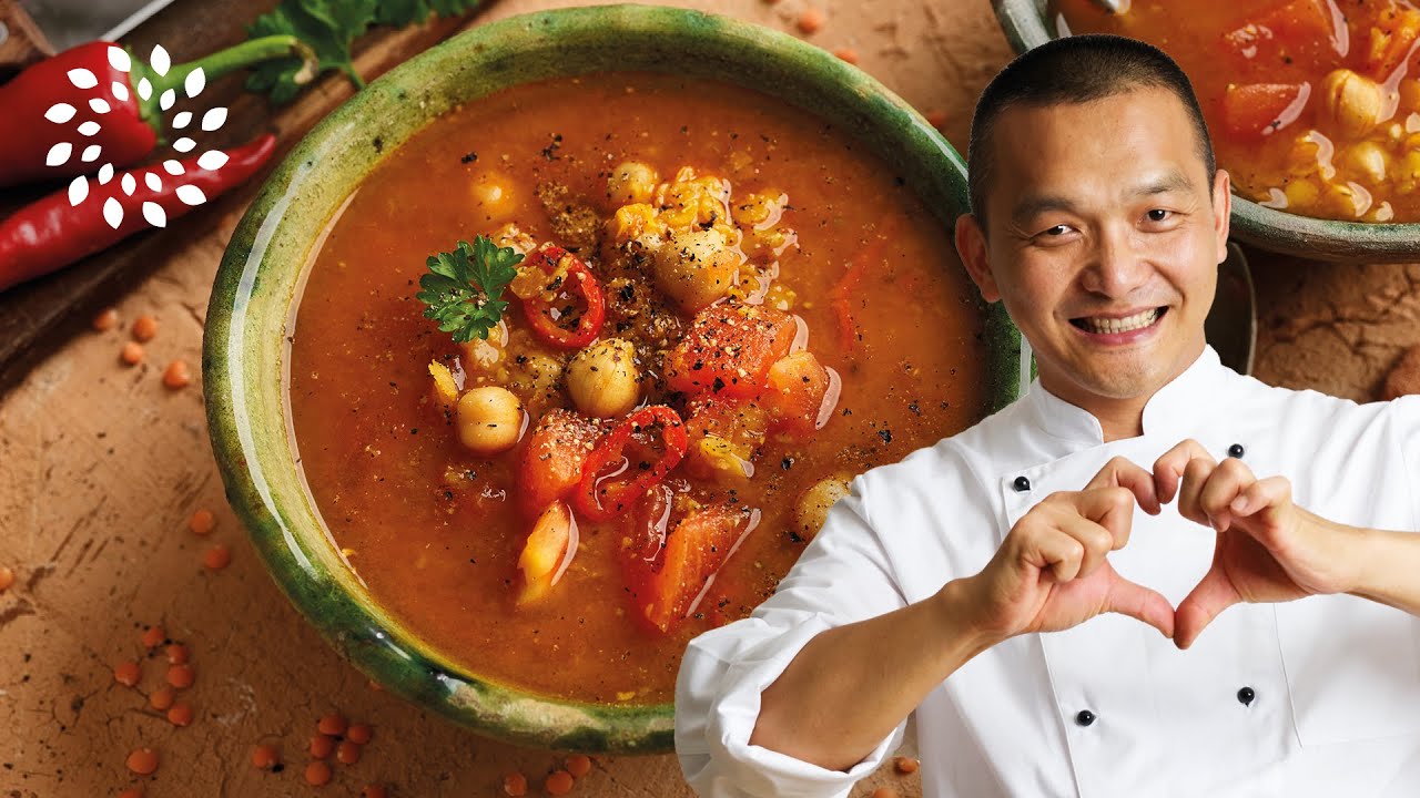 Linsensuppe mit Kichererbsen – Indisch [Warming Lentil Soup]