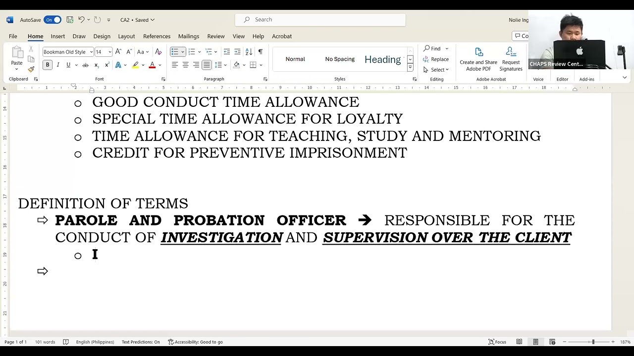 Reinforcement CorAd and Penology part 3 by CHAPS (N.I) July-Aug. 2024