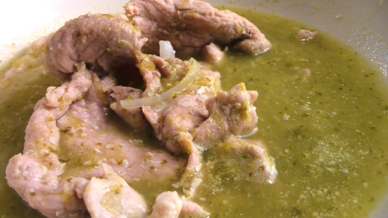 BISTEC DE CERDO EN SALSA VERDE - Elia cocinando con amor