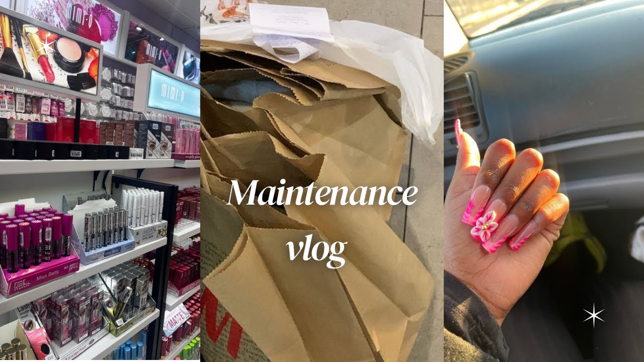 MAINTENANCE WEEK:shopping/nails/ hair/ lashes 💅