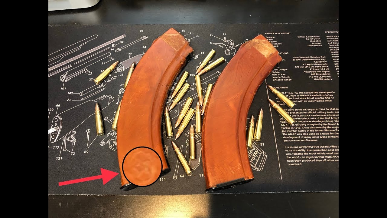 Russian Bakelite RPK,AK-47 40-Round Magazine Sanitized & Unsanitized Рожок автомата Калашникова