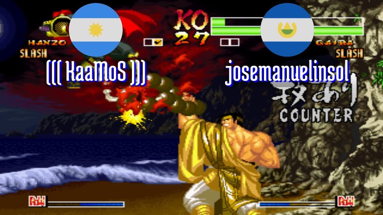 FT5 @samsho4: ((( KaaMoS ))) (AR) vs josemanuelinsol (SV) [Samurai Shodown IV Fightcade] Feb 6