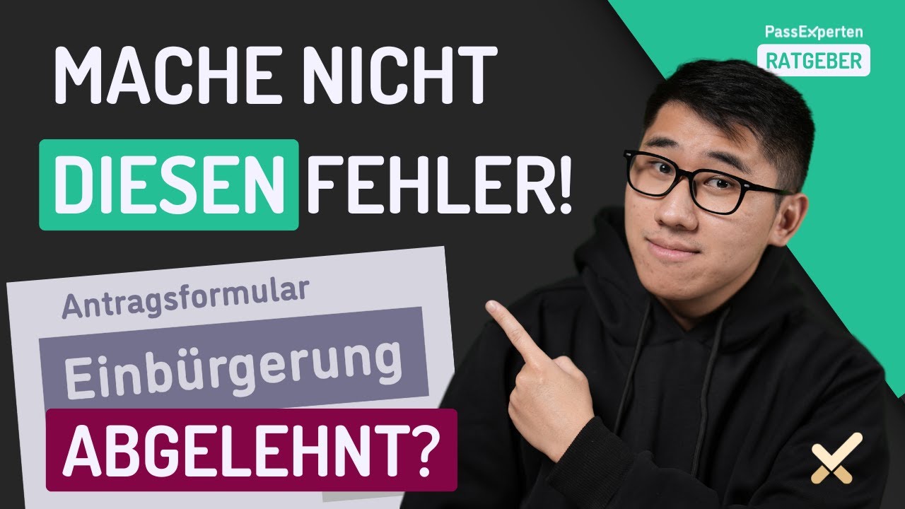 EINBÜRGERUNG ABGELEHNT? 😱 So wirst du trotzdem DEUTSCHER! 🇩🇪