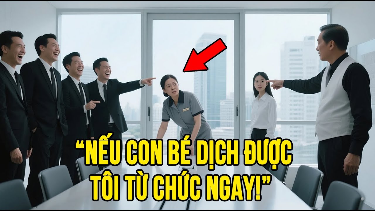 “Nếu Con Bé Dịch Được, Tôi Từ Chức Ngay!” — 5 Giây Sau Ông Giám Đốc Đứng Hình