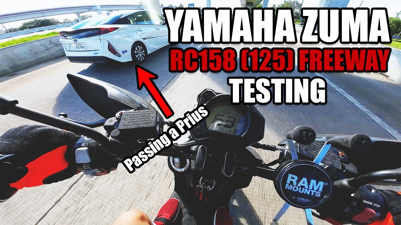 Yamaha Zuma RC158 (125) Freeway Testing #smallenginevelocity #YamahaZuma #RC158