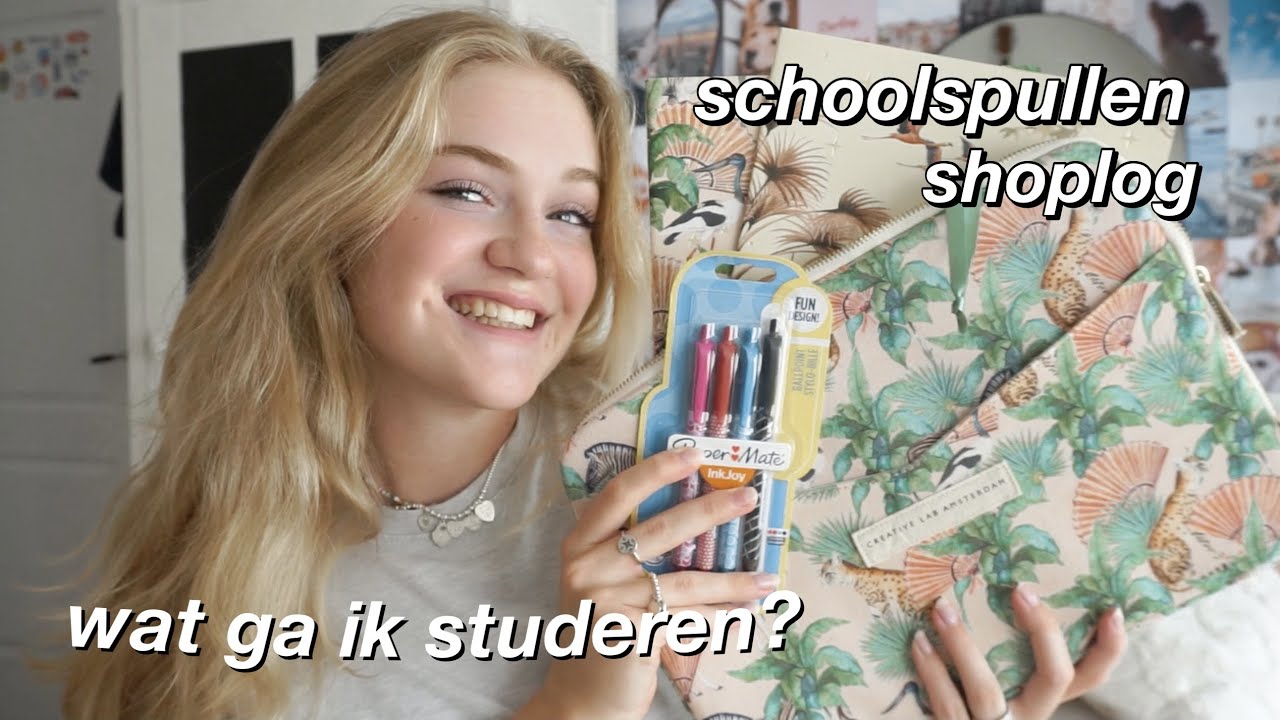 WAT IK GA STUDEREN + SCHOOLSPULLEN SHOPLOG!