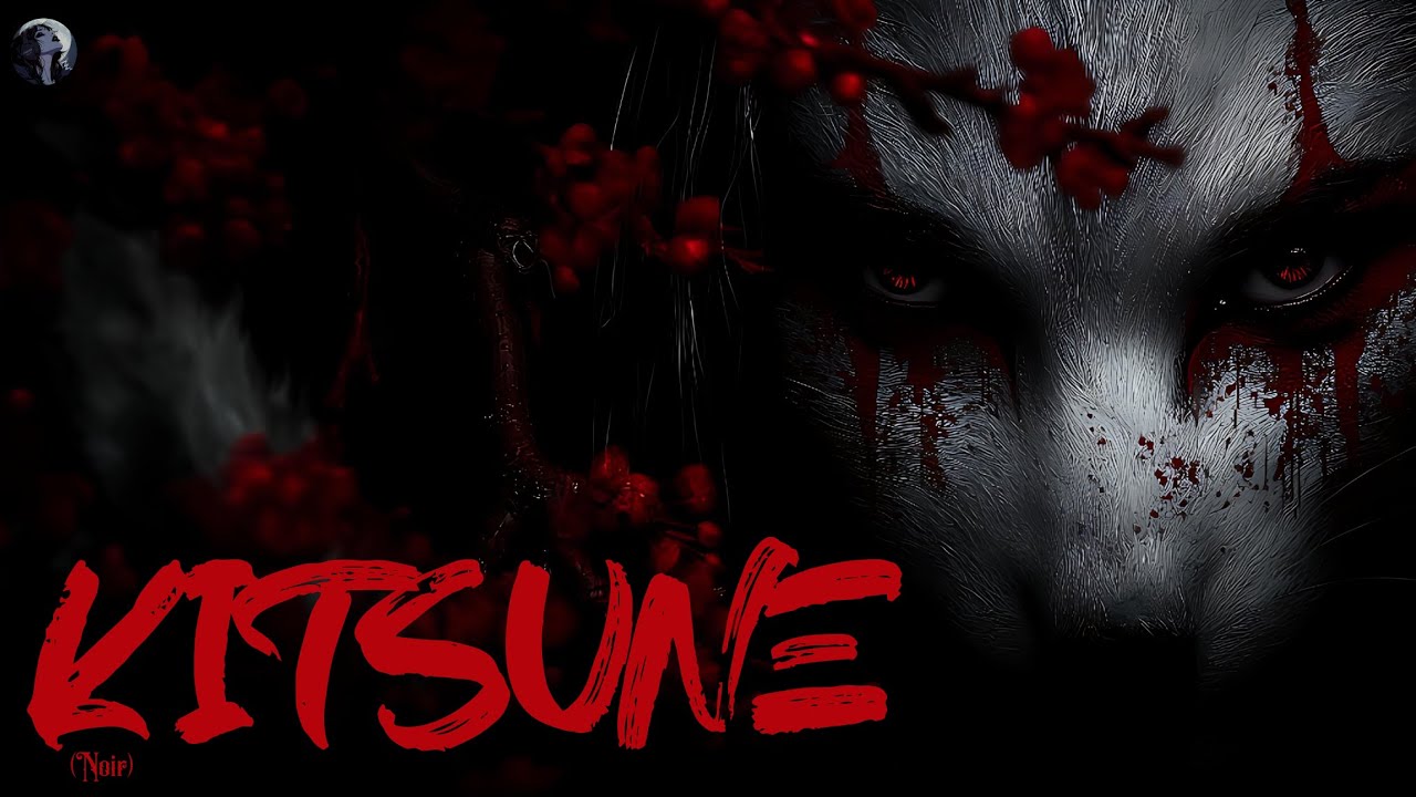 Kitsune (Noir): Trickster Beneath Darkwave Lanterns