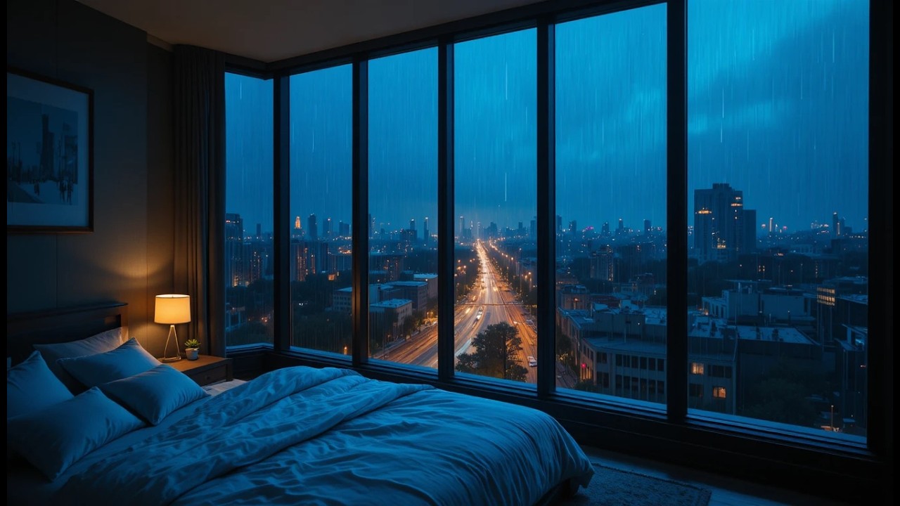 Peaceful Night Rain 🌧️ Rain Sounds for Sleeping, Relaxing & White Noise