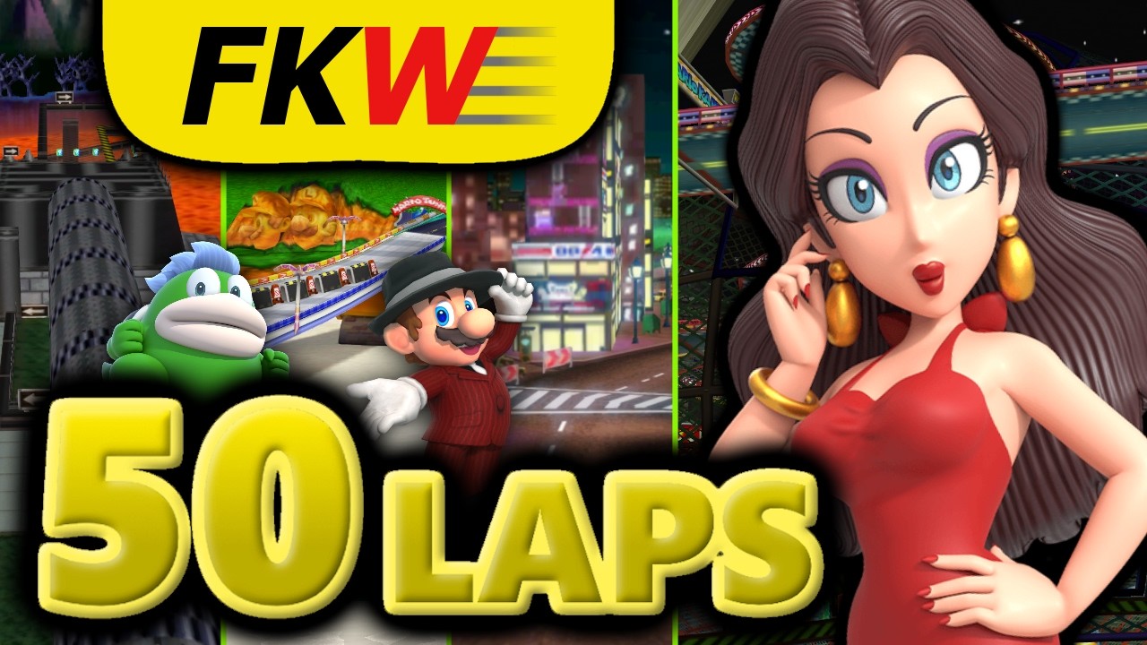 🔴 Playing 50 Laps of EVERY Mario Kart Track [Day 4] (Ft. @Noir-_-Heart)