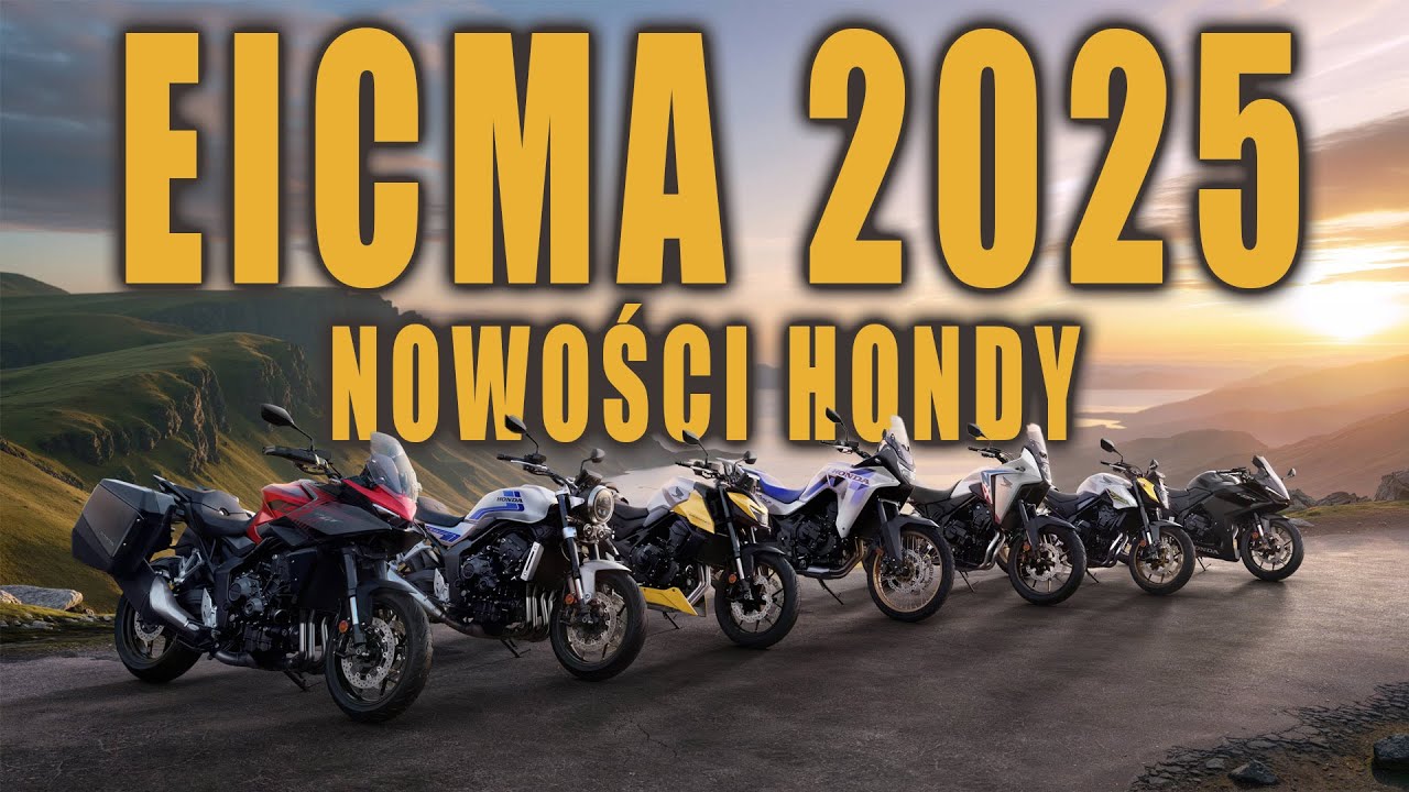 Trzycylindrowa V-ka z kompresorem, elektryczna Honda i E-clutch w nowych motocyklach. EICMA 2025