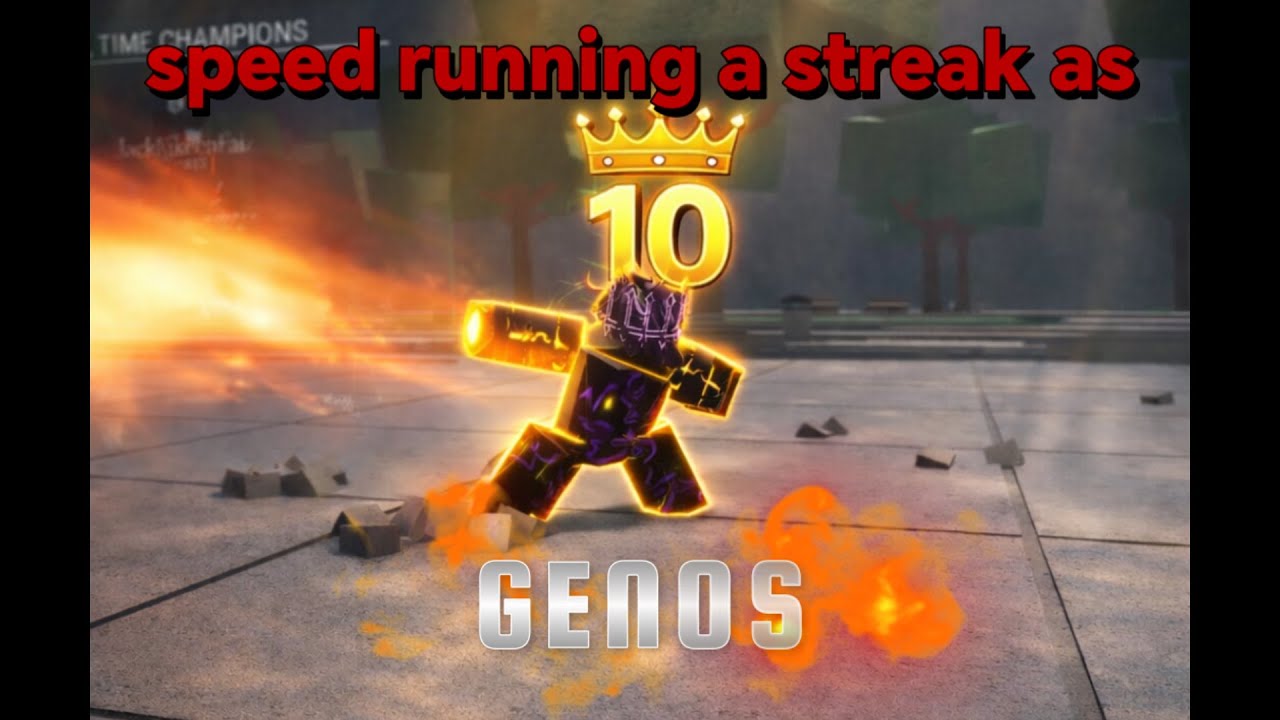 TSB speed running a streak as genos