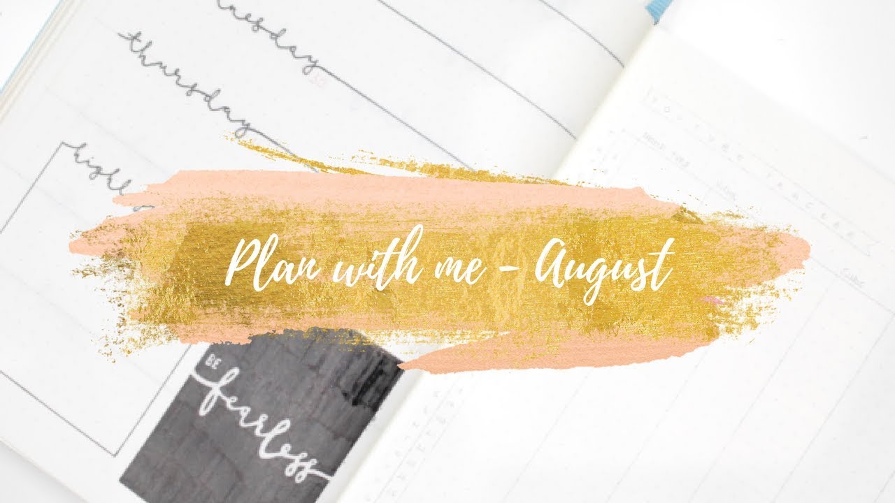 27. BULLET JOURNAL PLAN WITH ME- AUGUST