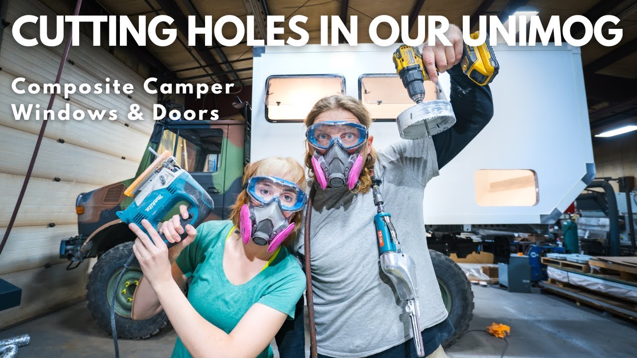 Cutting Holes in Our 4x4 Composite Camper - Tern Overland Windows & Doors - Unimog Build Series #1