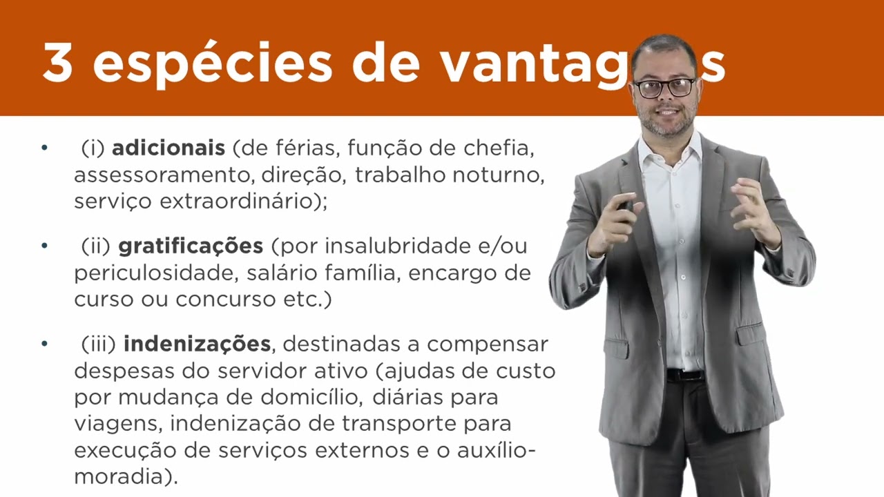 Aula 30 - sistemas remuneratórios dos agentes públicos: vencimentos, vantagens e subsídios