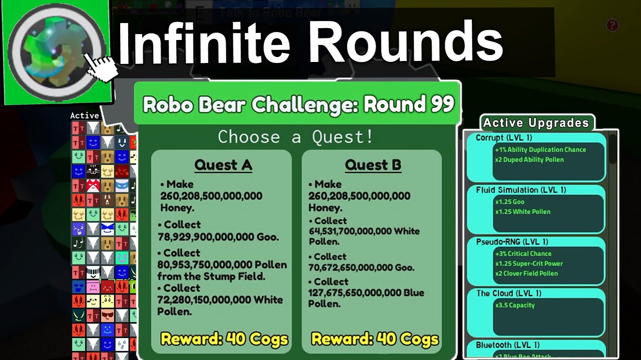 The Robo Challenge Has INFINITE ROUNDS in Bee Swarm Simulator!