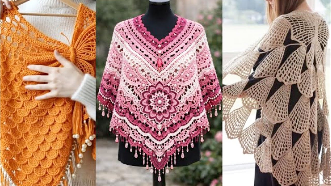 Beautiful Women’s Crochet Poncho Designs | Easy & Stylish DIY Patterns 🧶✨