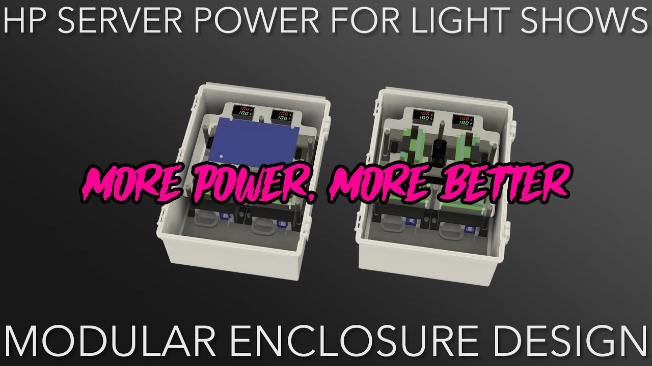 HP Server Power for Holiday Light Shows - Modular Enclosure Design