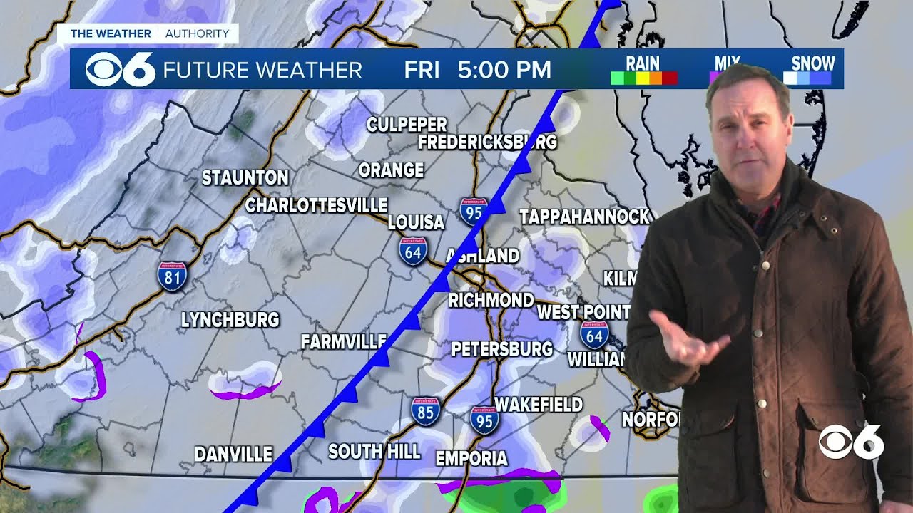 These parts of Virginia could see snow showers Friday evening