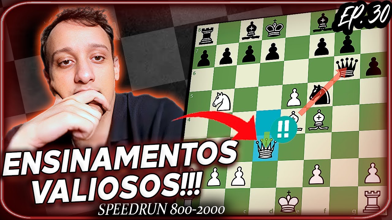 COMO SE DEFENDER NO XADREZ???? SPEED RUN 800-2000 | EP. 30
