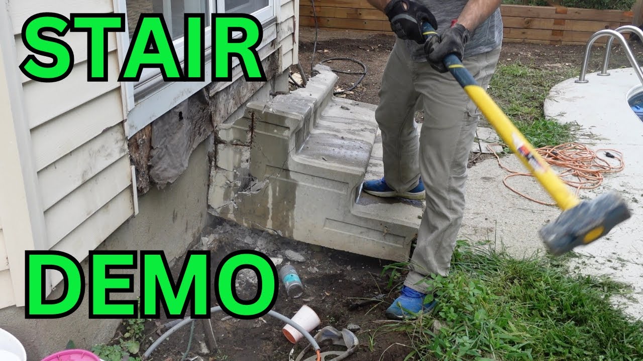 Reinforced Concrete Stairs Demolition