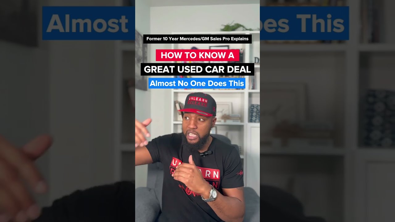 How To Know a Great Used Car Deal