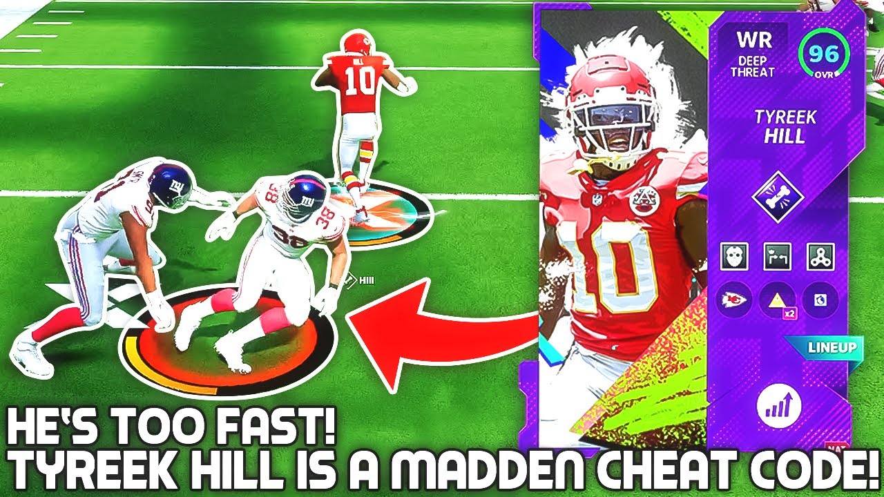 Tyreek Hill IS A MADDEN CHEAT CODE! HE'S TOO FAST! Madden 21