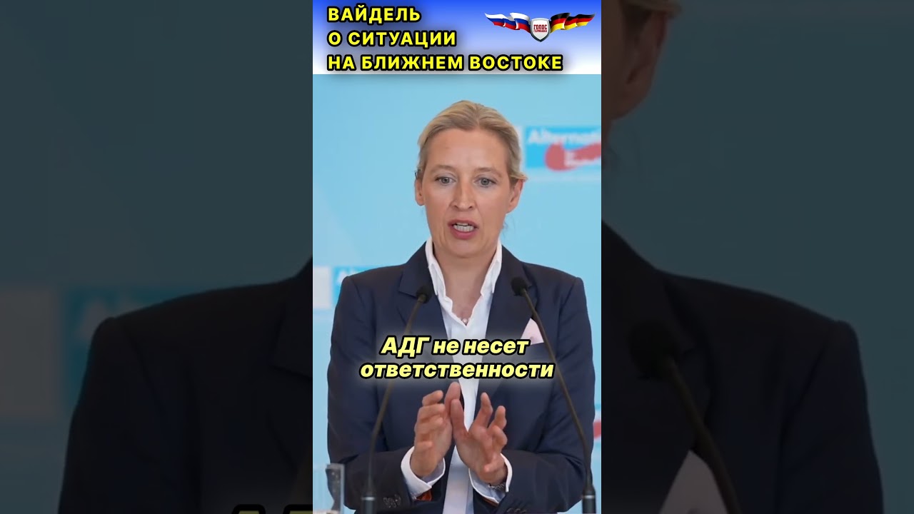 Алис Вайдель: Энергетический кризис в Германии создан её правительством