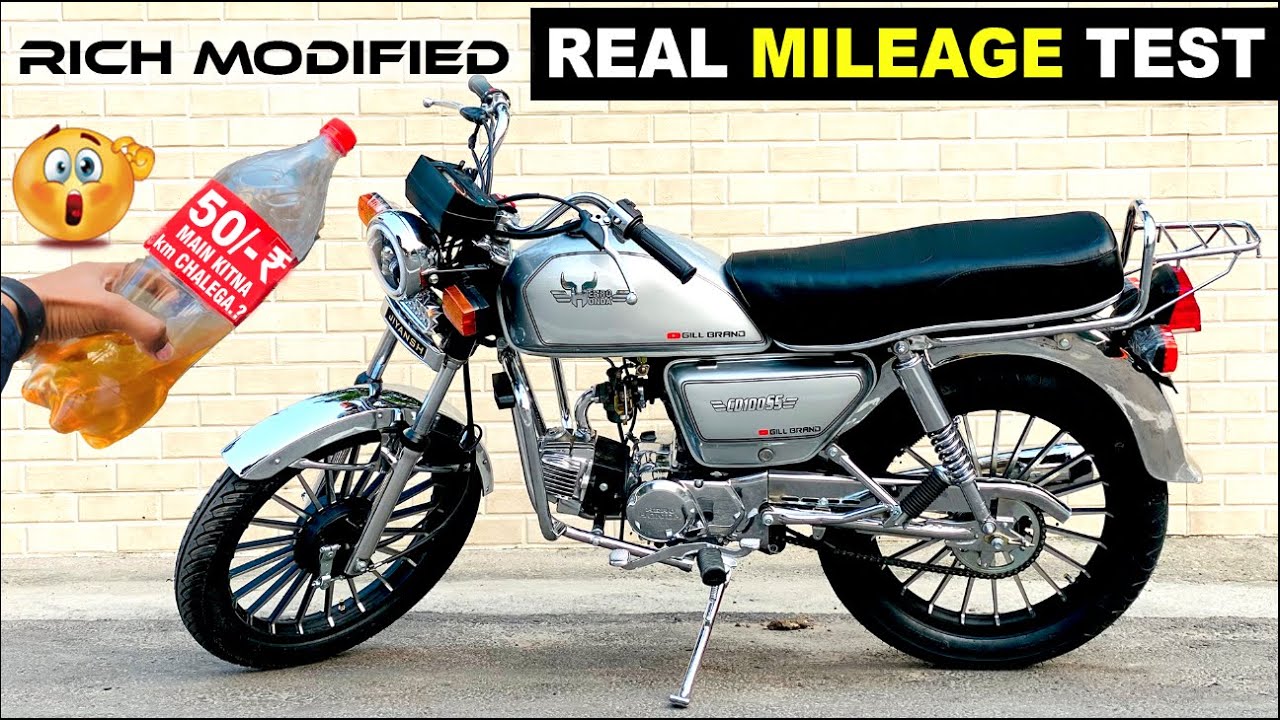 | Hero Honda cd100ss Real City Mileage test | 50 rupee me itne km.......😮 moj kardi  GIll Brand