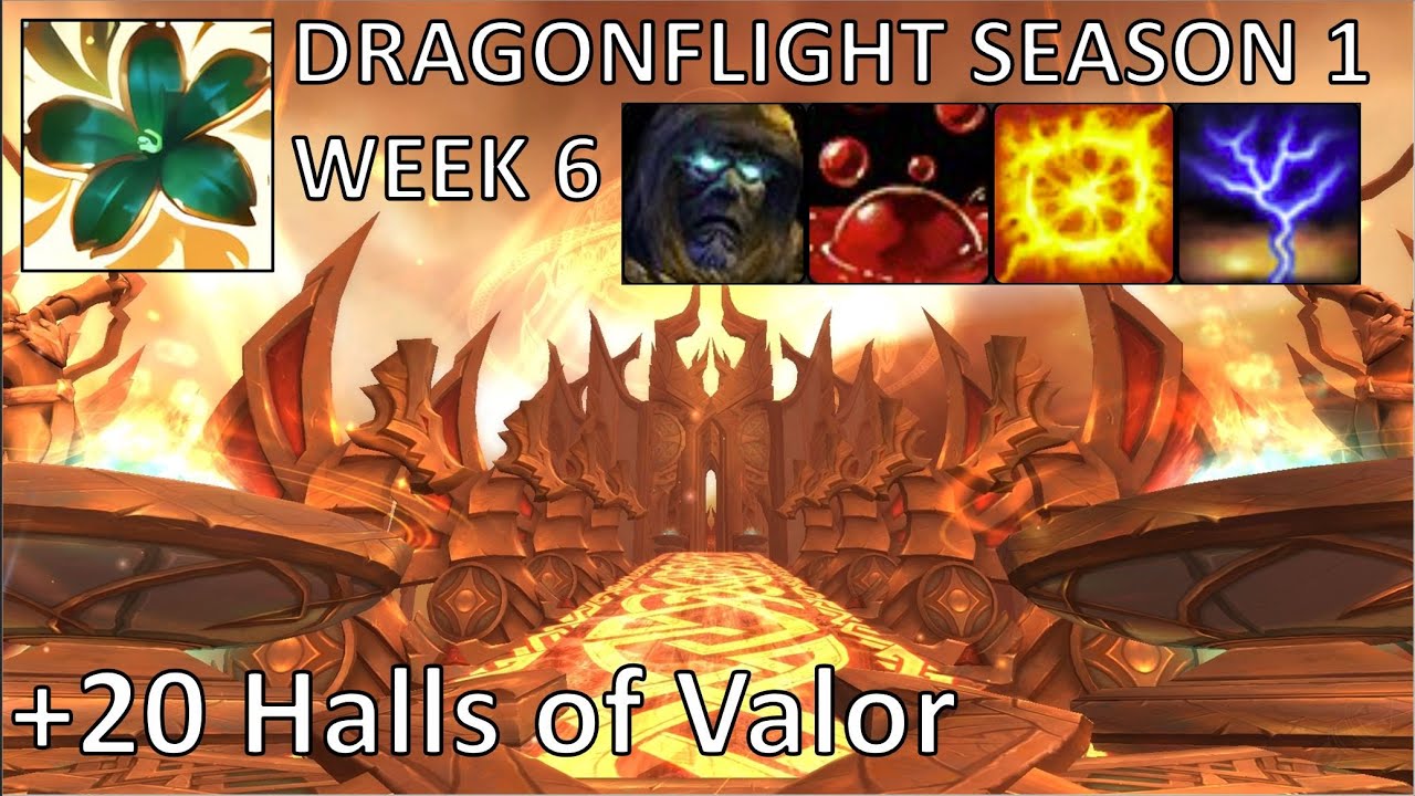 +20 Halls of Valor (Tyrannical) | Preservation Evoker PoV M+ | Dragonflight Mythic Plus