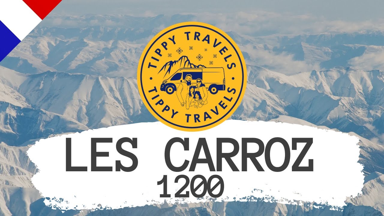 Les Carroz 1200 - Grand Massif - ALL 3 AIRES! Winterised Campsite tour, Campervan skiing review