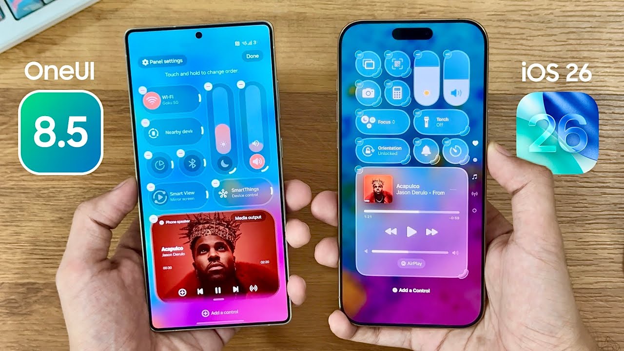 Samsung One UI 8.5 и iOS 26 &mdash; СРАВНЕНИЕ