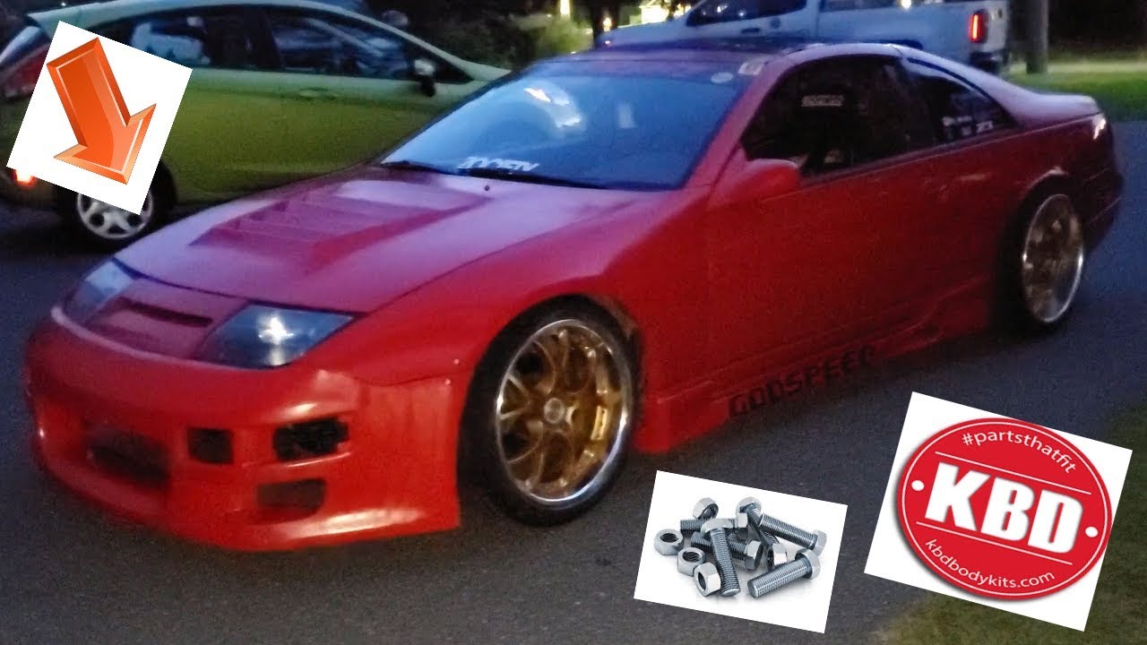 How to install & Paint a KBD Bumper on a Nissan 300zx Drift Car!