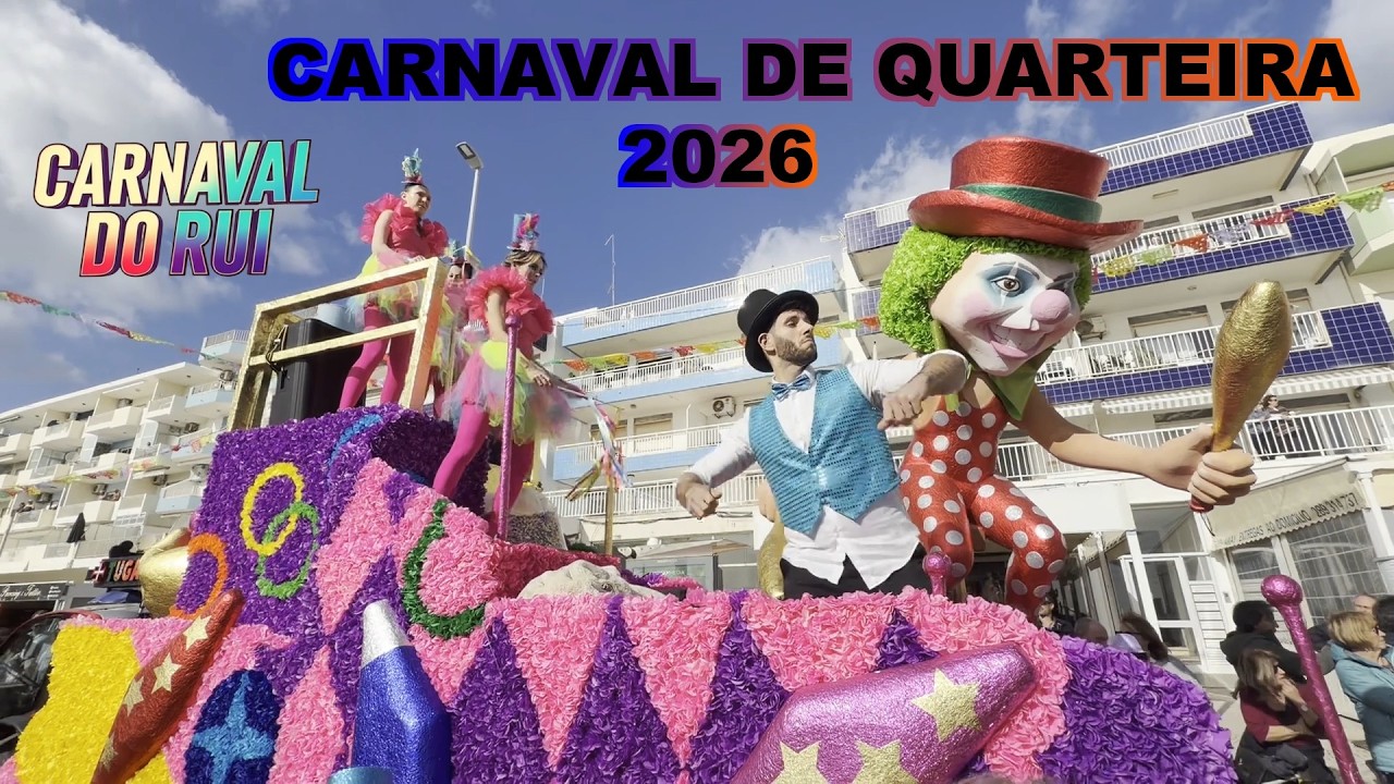 Carnaval de Quarteira 2026 🎉 Desfile, Cor e Animação no Algarve