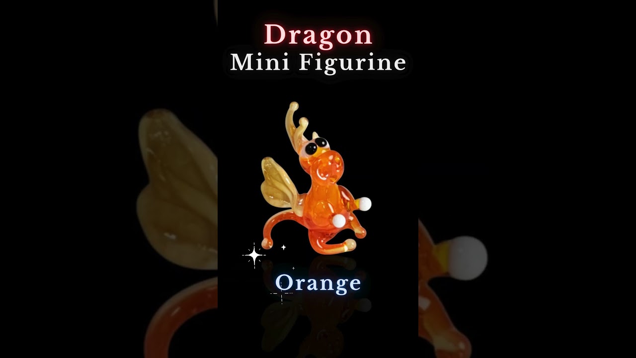 MINI GLASS DRAGON FIGURINES #shorts #glassdecor #dragon #giftideas