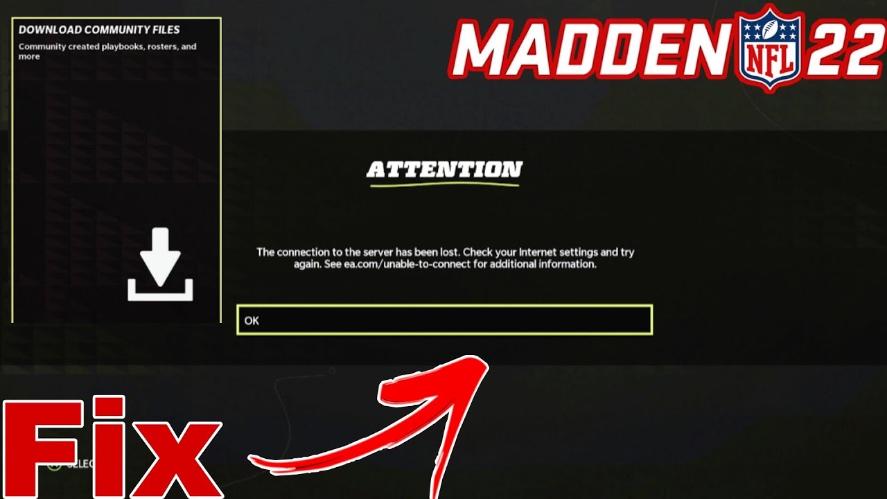 Как исправить проблему с подключением к Madden 22/вкладка «Файлы сообщества» для Xbox и PlayStation