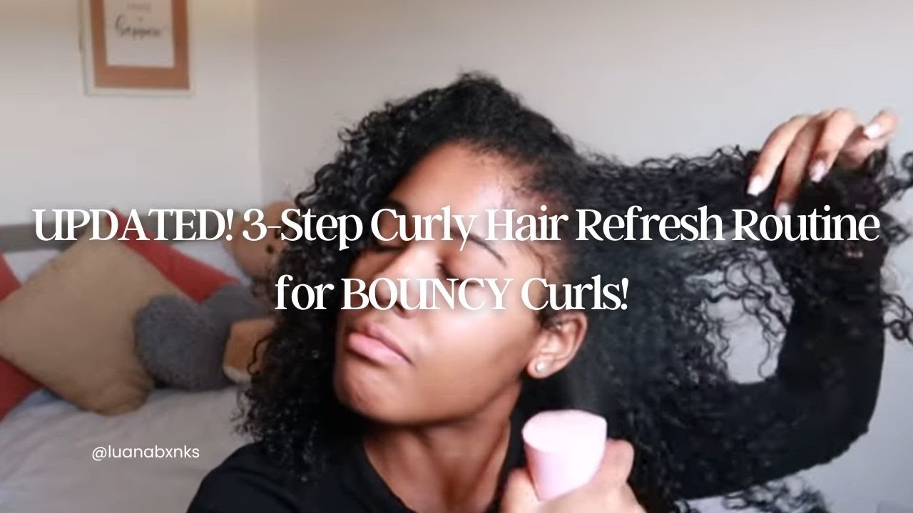 3-Step Curly Hair REFRESH for BOUNCY Curls! (2024) | Luana Banks