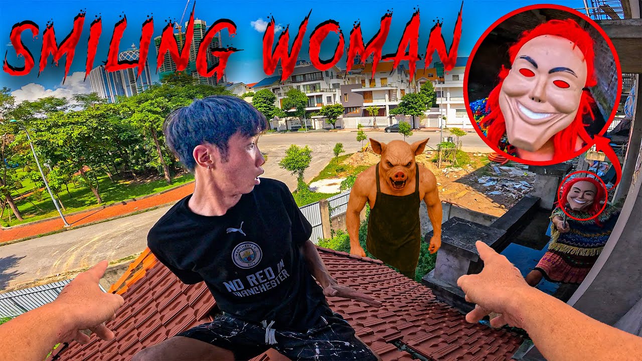 SMILING WOMAN REAL LIFE ESCAPE 44.0 | Horror Parkour Pov Short | Bubbles 3Run