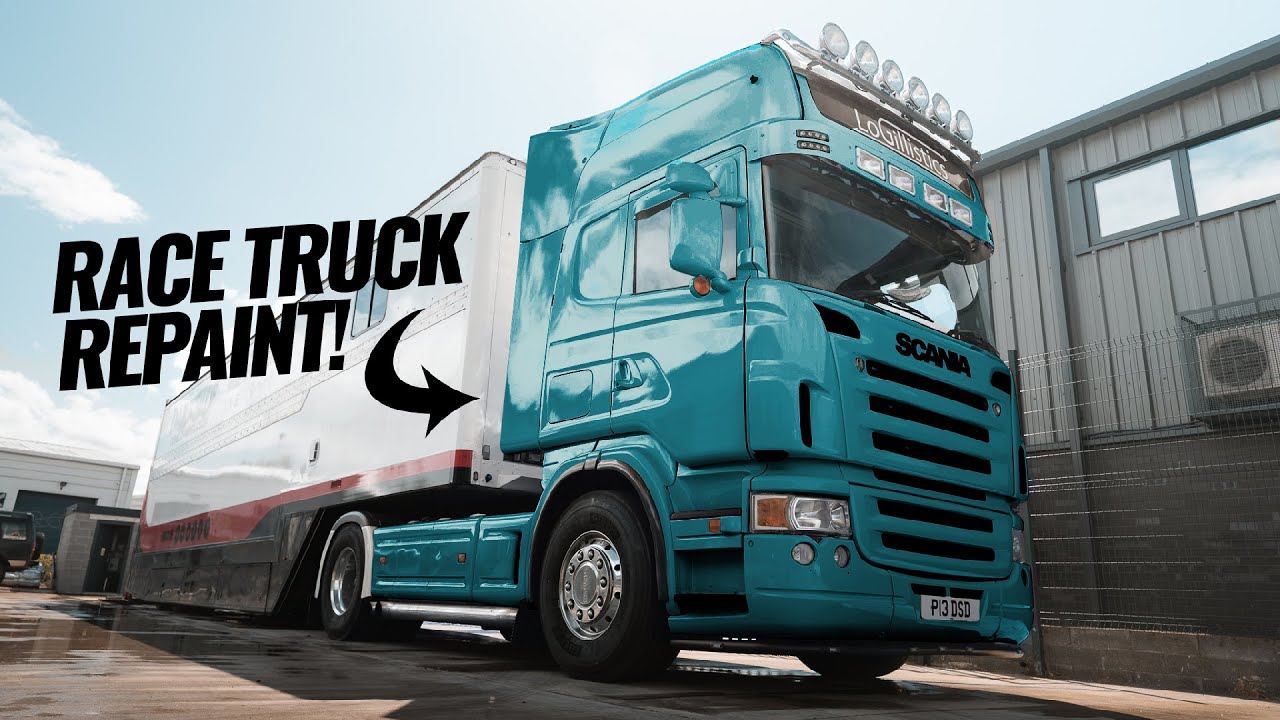 Our V8 Scania Race Truck gets a FULL REPAINT!