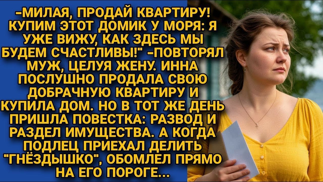 Подал на раздел и развод, как только жена купила дом у моря. Но приехав его делить, обомлел...