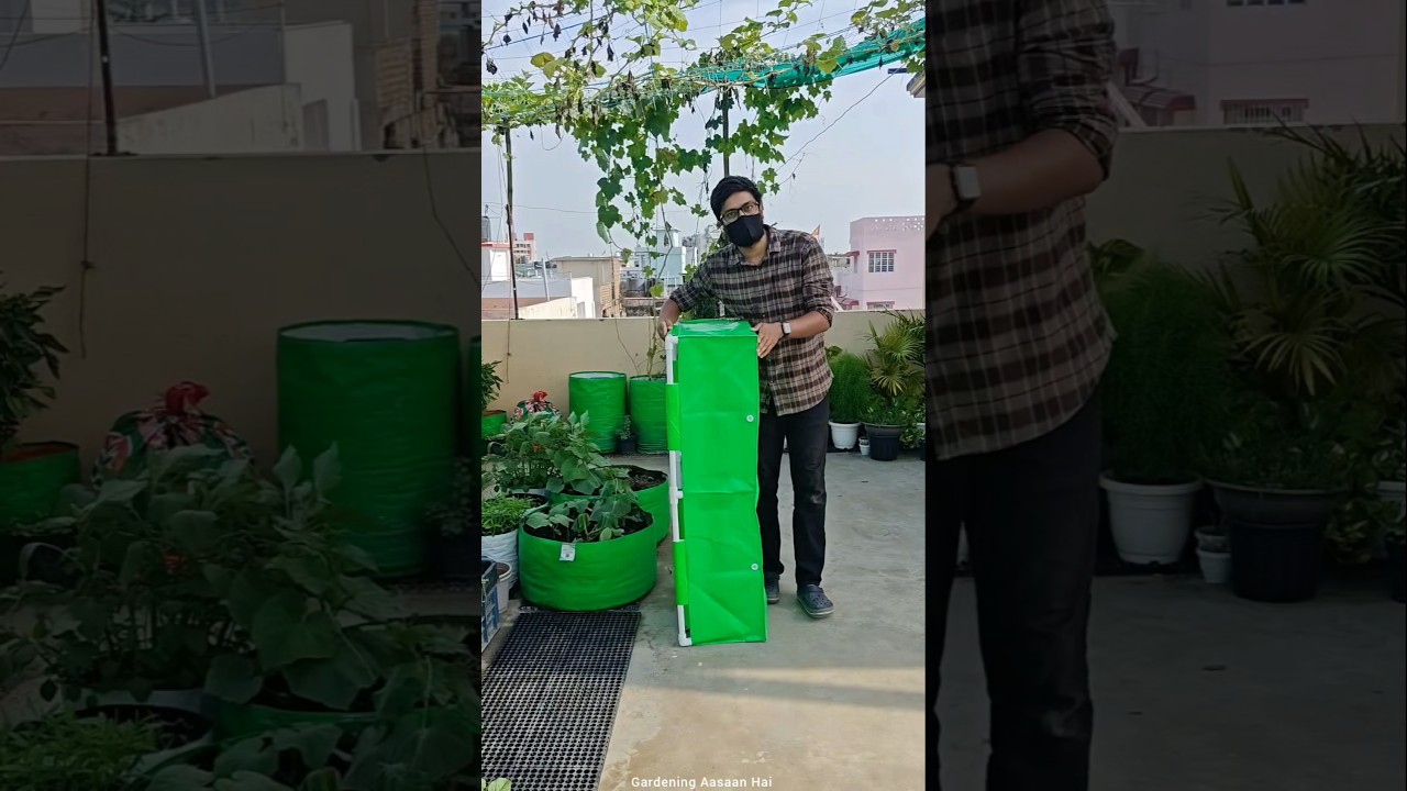 Unboxing grow bag || how to set up rectangular grow bag