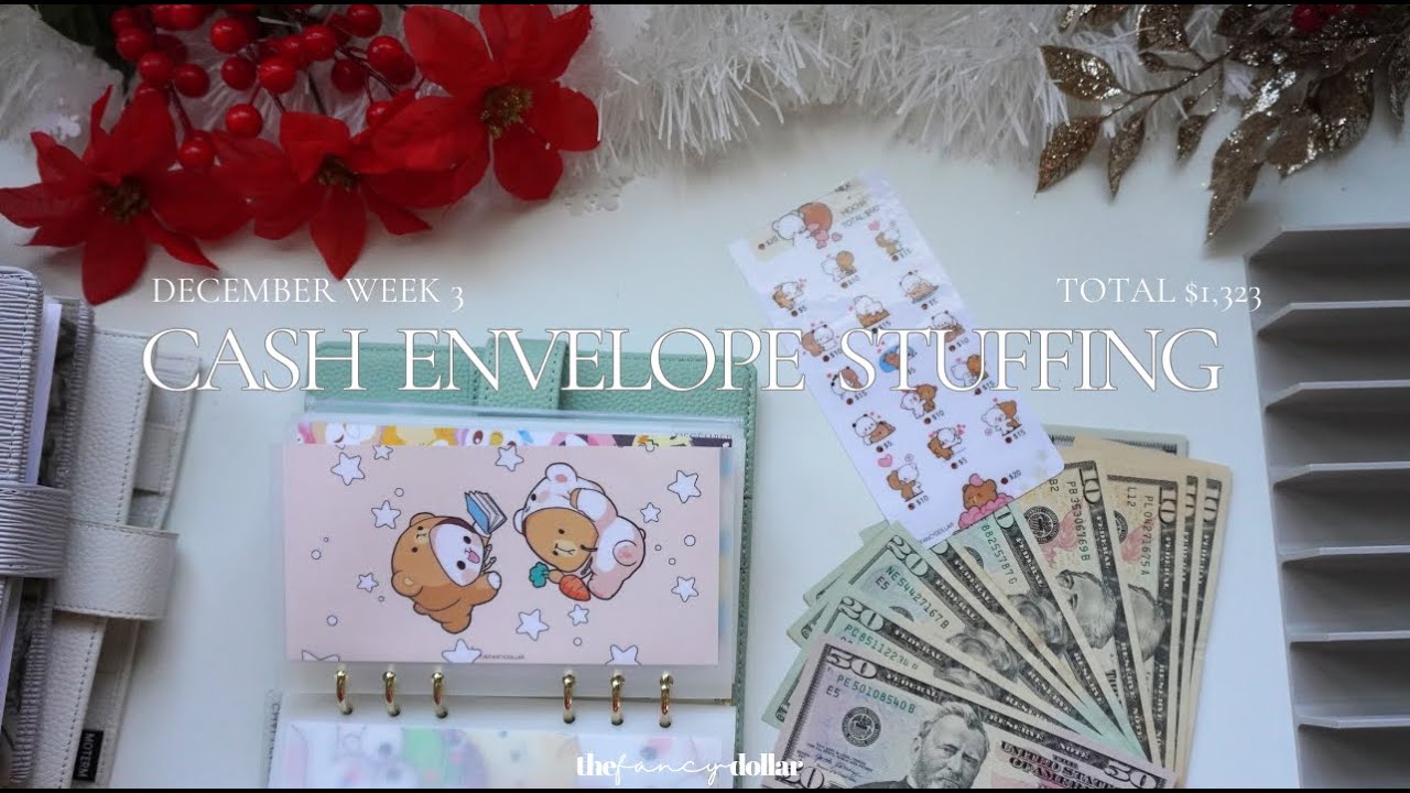 Наполнение конверта деньгами на 1323 $ | Декабрь, неделя 3 | еще ⭐️ заметок + завершите задание п...