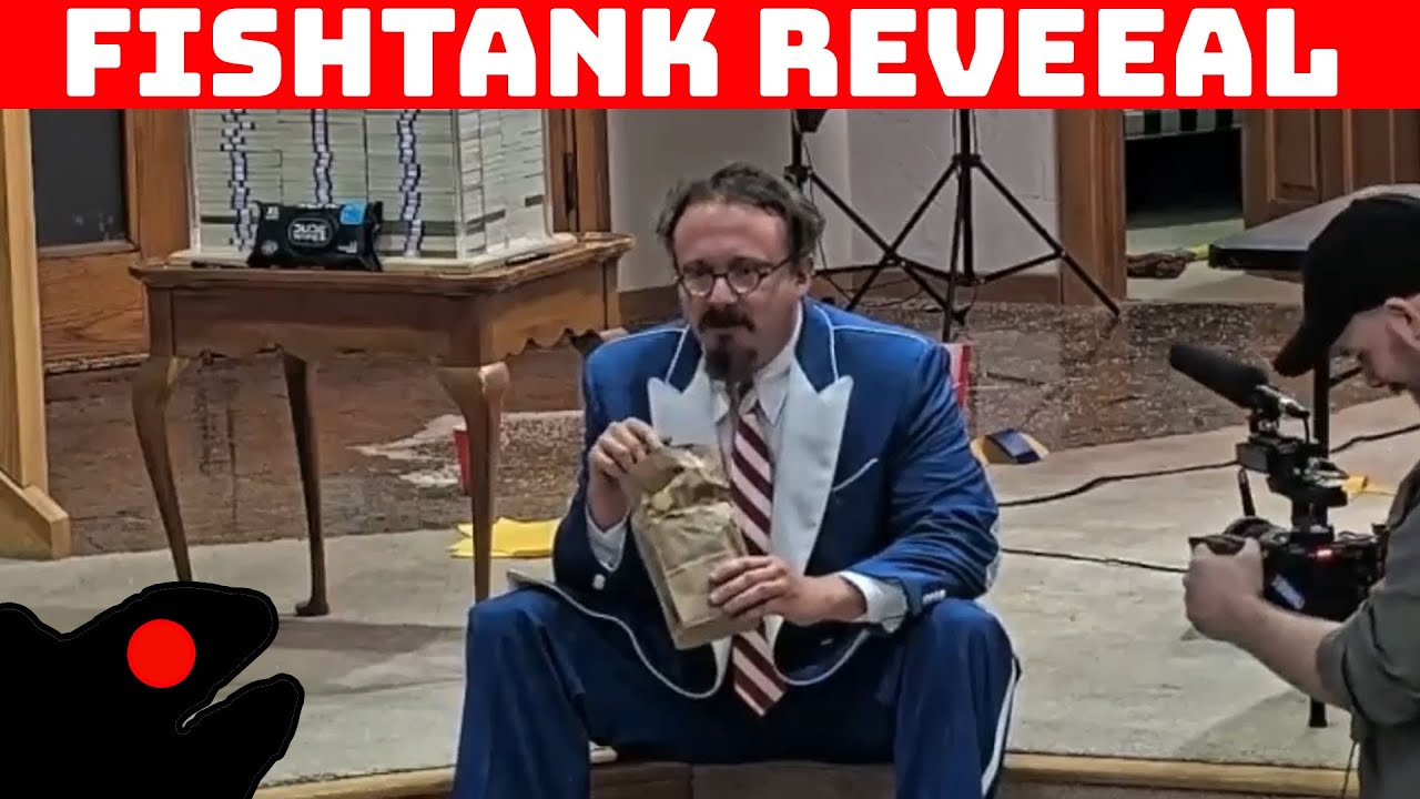Sam Hyde tells the contestants they are live on Fishtank and they are losing it.