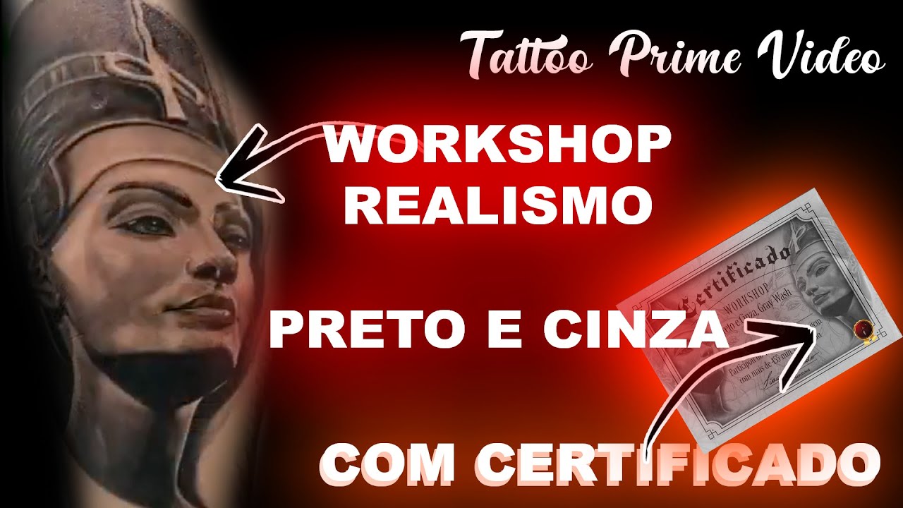 WORKSHOP REALISMO PRETO E CINZA | COM CERTIFICADO