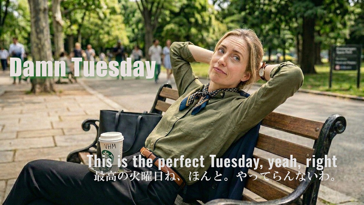 【洋楽和訳】火曜日。もう限界。| 今日を乗り切った私を称える歌【Damn Tuesday - Velvet Hours Music】