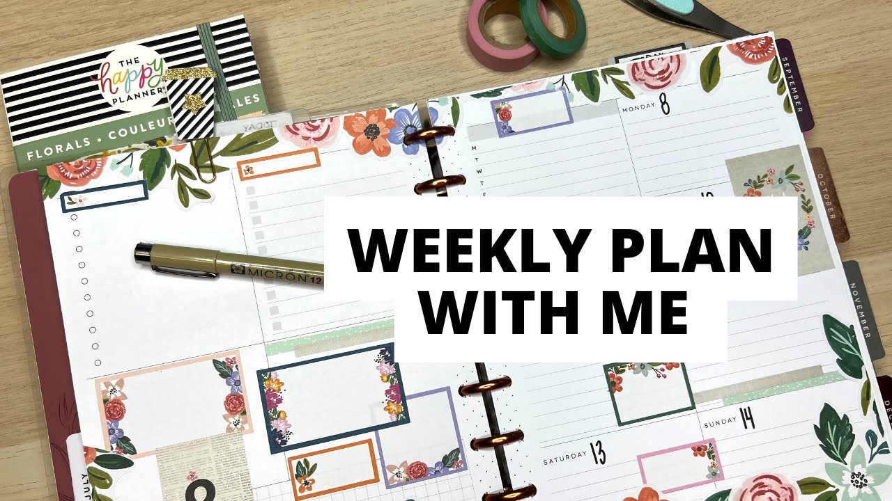PLAN WITH ME | FUNCTIONAL PLANNING | SOCIAL MEDIA PLANNER  | DASHBOARD HAPPY PLANNER
