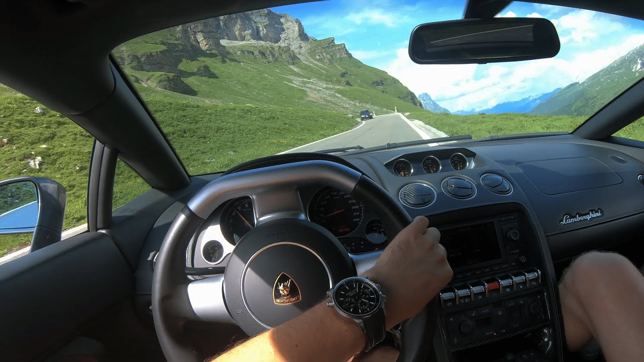 Lamborghini Gallardo LP560-4 POV Klausenpass drive | 4K