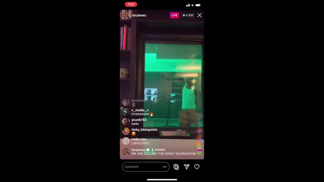 Tory Lanez recording new song 'Quarantine' 🚀 Mar/19/20 - Instagram Live
